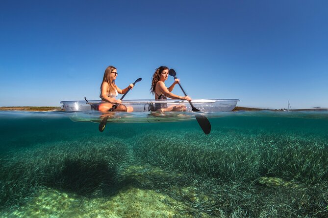 1.5-hour Clear Kayak Rentals: Explore Verudela Cave & Islands - Swimming breaks and the clear-water appeal