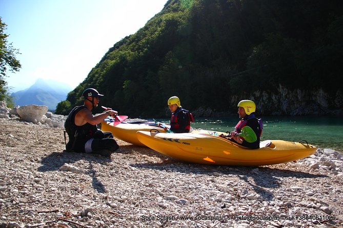 1 day KAYAK COURSE on Soča river, for beginners - Starting in the Soča Valley