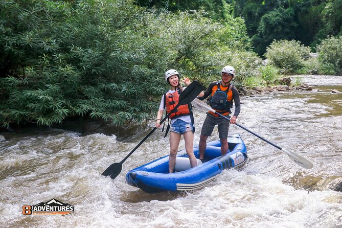 10KM Inflatable Kayaking and 3HR Trekking Adventure - A 10-meter waterfall and time to swim