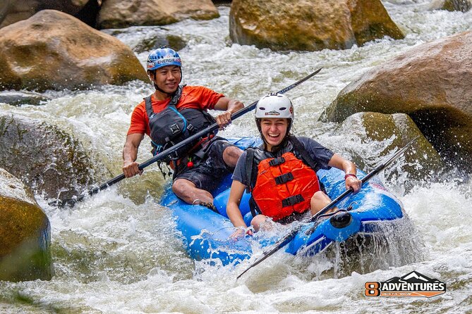 10KM Inflatable Kayaking and 3HR Trekking Adventure - Finishing at camp with towels and showers
