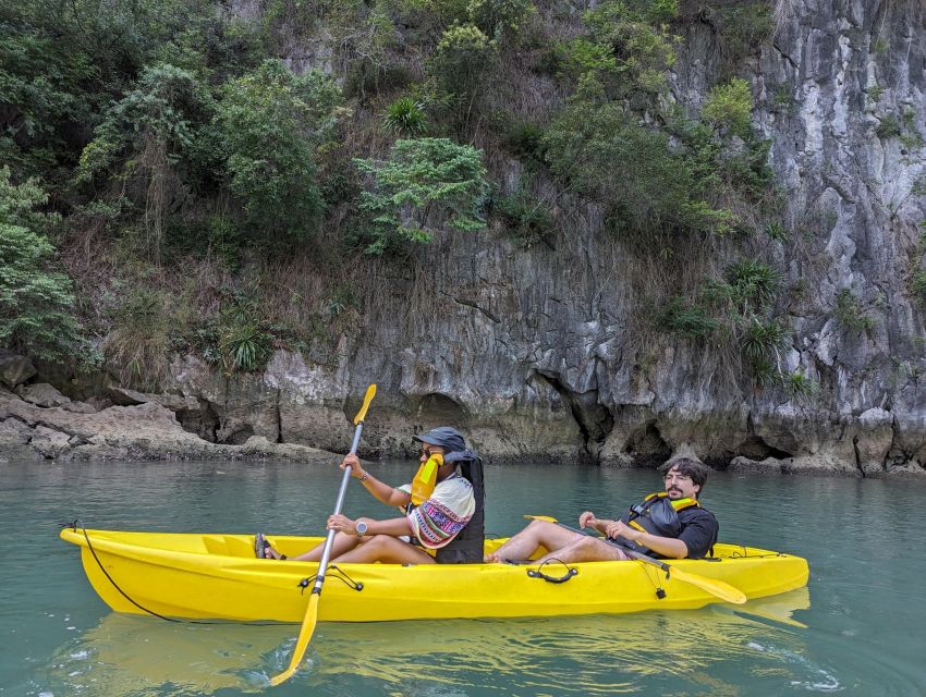 2-Day Lan Ha Bay & Cat Ba Cruise w/ Kayaking, Biking & More - From accommodation pickup to Beo Harbor