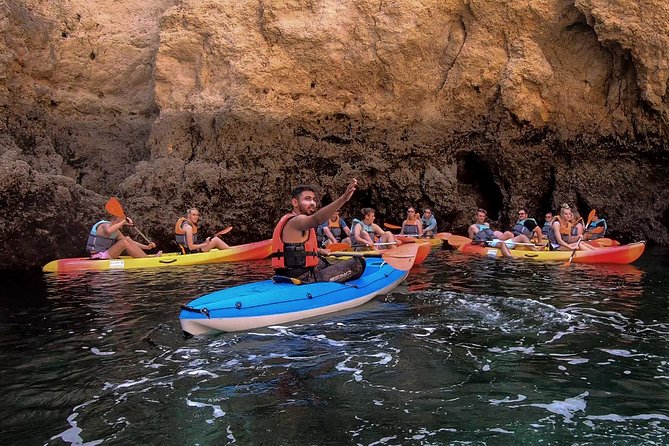2-hour Kayak Tour of Ponta da Piedade Caves and Beaches - Swimming and jumping from the catamaran