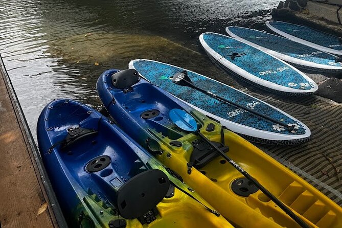 2 hour tandem kayak rental at our private launch area in Hale'iwa - Why the private deck and facilities matter