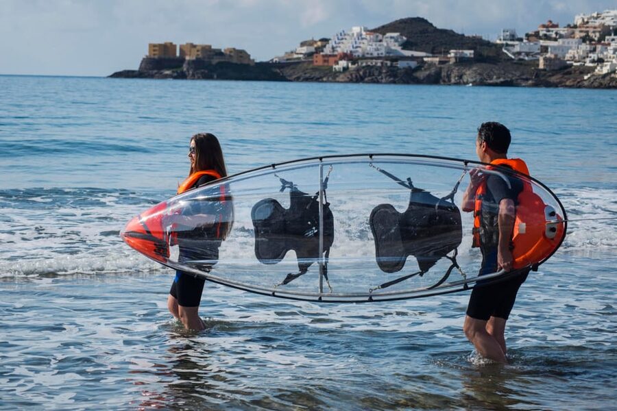 2 Hours Tour - Transparent Kayak Tour - Starting from San José beach beside the port