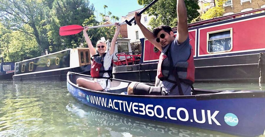 2 seater Canoe Rental in Ladbroke Grove - Why London looks better from the Grand Union Canal