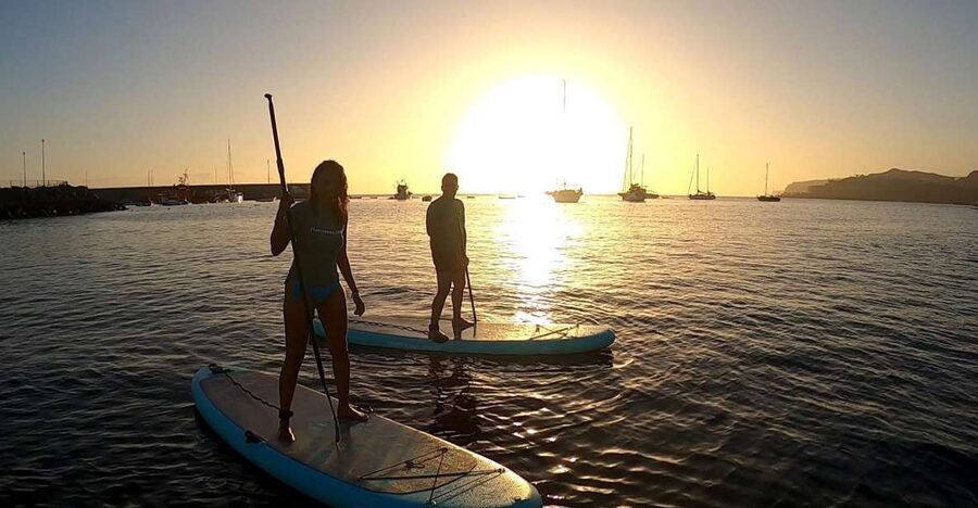 2h Sunset Paddle Board Session in Gran Canaria - The first 20 minutes: theory, warm-up, and basic safety
