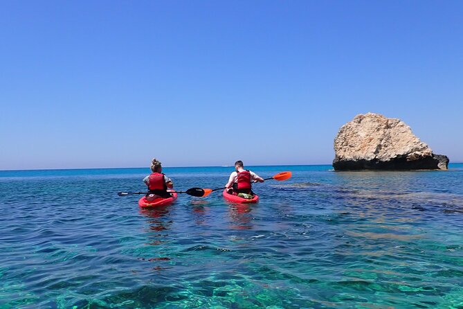 3-hour Guided kayaking trip around Agia Napa Sea Caves - Paddling toward the Ayia Napa Sea Caves