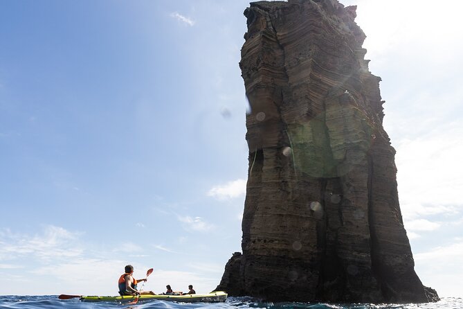 3 Hour Kayak Guided Tour in Islet of Vila Franca Do Campo - The paddle from the marina to the islet
