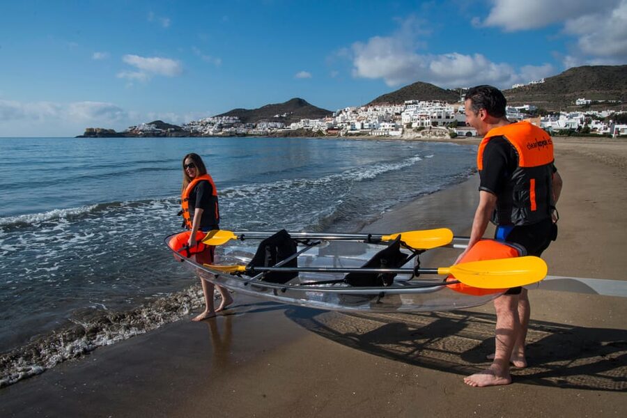 3 Hours Guided Tours in Transparent Kayaks - The first coastal stretch and the volcanic setting