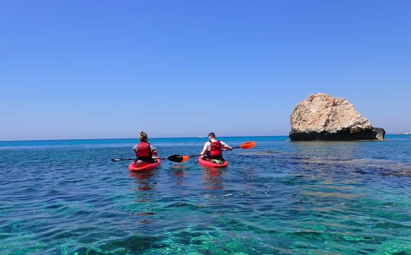 4-hour Ayia Napa SeaCaves Guided Kayaking from Limnara beach - From Limnara Beach to the rocky coast