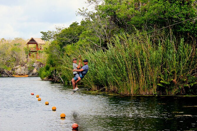 4 Private Cenotes, Zip-Lines, Canoes & Mayan Village with Delicious Lunch - Zip-Lines and Cliff Jumps at Your Own Pace