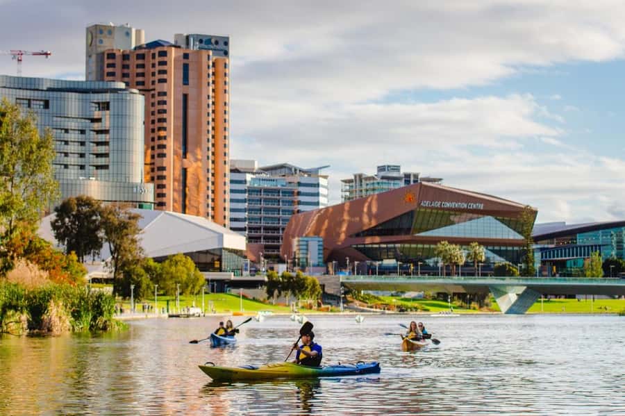 Adelaide: City Kayaking Experience - City views, commentary, and group size