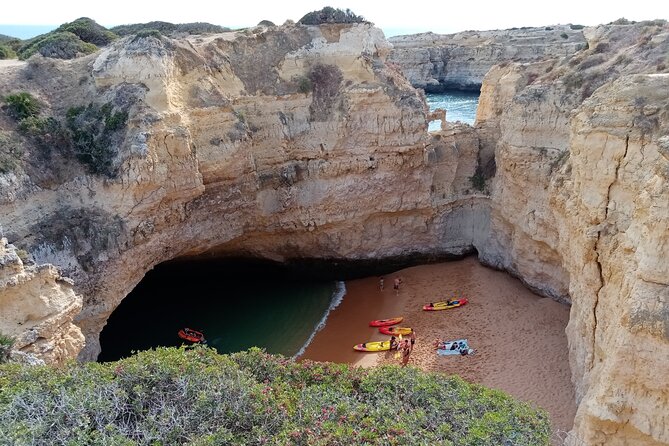 Albufeira Kayak Cave Tour – Hidden Beaches & Cliffs - A break at Praia de São Rafael
