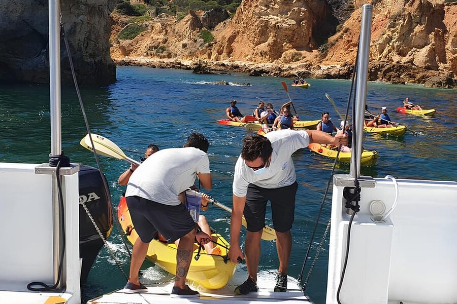 Albufeira Marina: Benagil Cave to Marinha Beach Kayak Tour - Key points to know before booking
