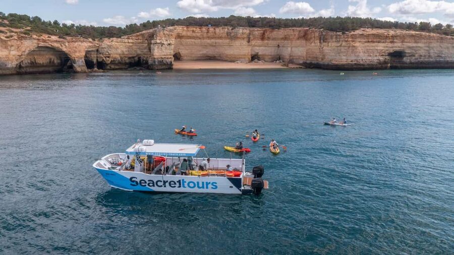 Albufeira Marina: Benagil Cave to Marinha Beach Kayak Tour - From Albufeira Marina to Benagil Cave