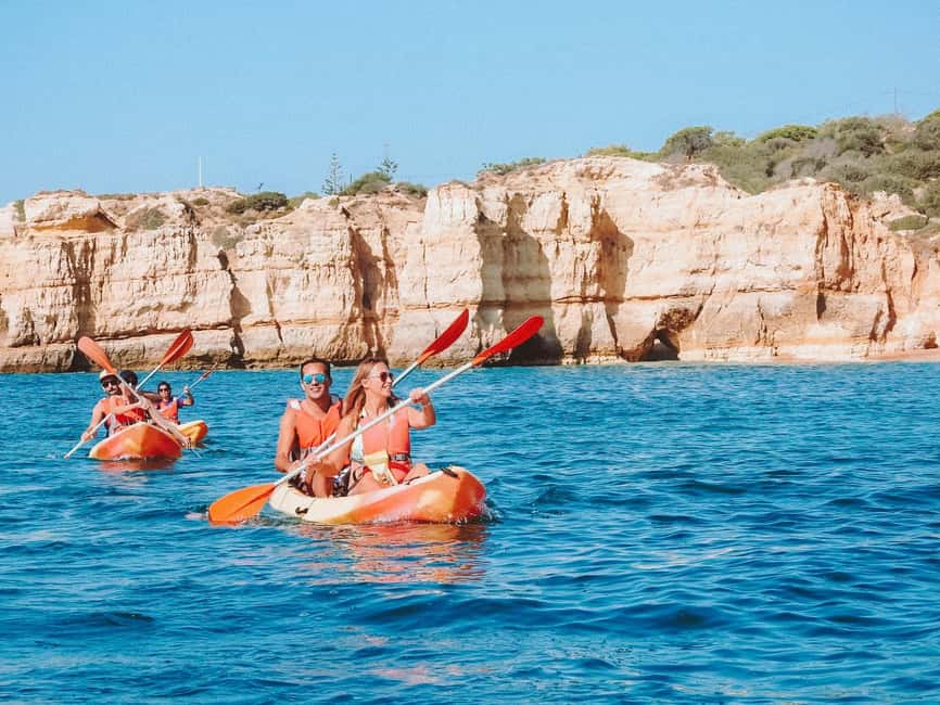 Albufeira: Secret Caves & Beaches Kayak Tour with Swim Stop - Starting at São Rafael Beach