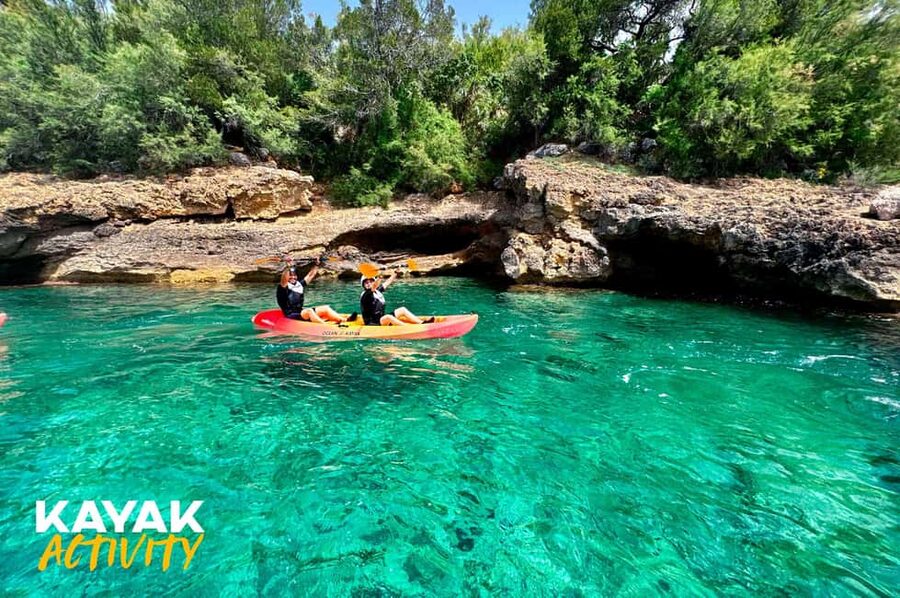 Alcudia: Kayak Tour with Snorkel & Sea Cave Swim - Paddling along the La Victoria coast