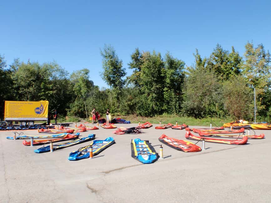 Allgäu canoe tour - Starting near the Iller source at Oberstdorf