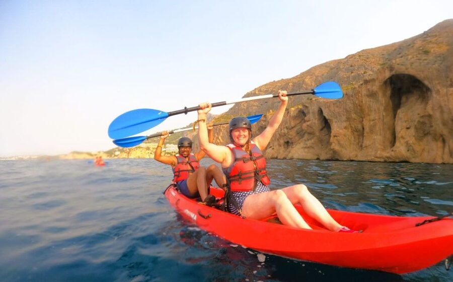 Altea: Guided Kayak Tour - Cova dels Coloms and the cave entry
