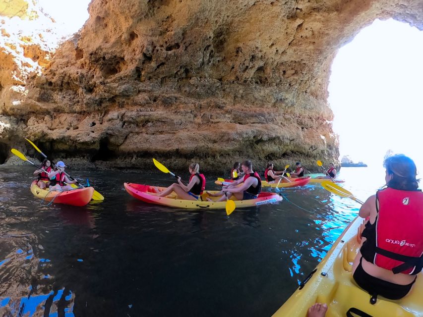 Alvor: Explore Caves Boat and Kayak Tour - Swimming at the secret stop