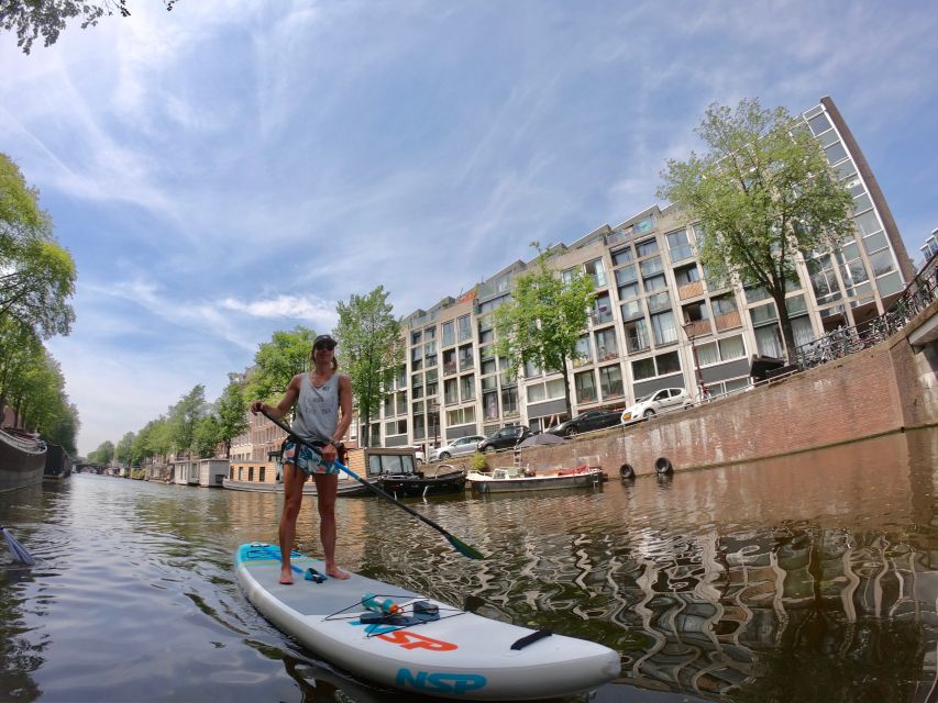 Amsterdam: 2-Hour Stand Up Paddle Board Tour - Under the bridges and beside the canal houses