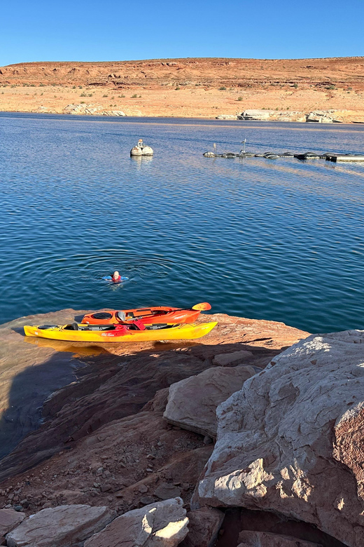 Antelope Canyon Lake Powell: Guided Kayaking & Hike Tour - Swimming in Lake Powell