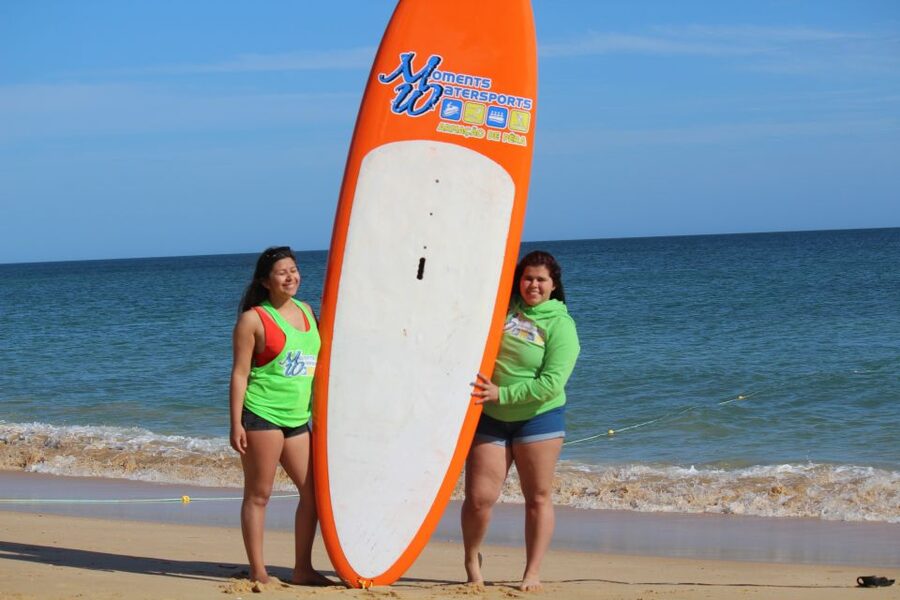 Armação de Pêra: Stand Up Paddle Hire - Paddling beside the Algarve cliffs