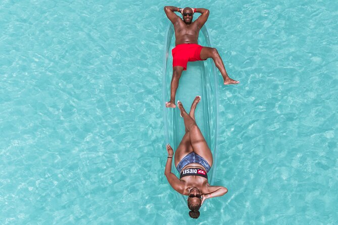 Aruba Unique Clear Kayak Drone Photoshoot with Video - The clear kayak makes the photographs different