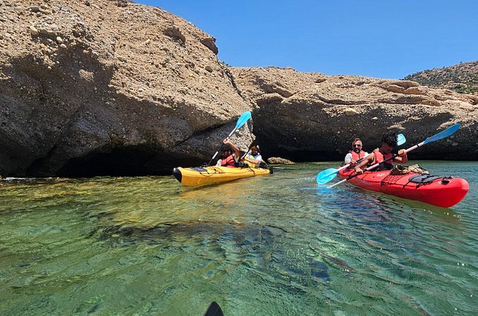 Athens: Kayak and Snorkeling at Caves and Hidden Beaches - Snorkeling breaks that break up the paddling