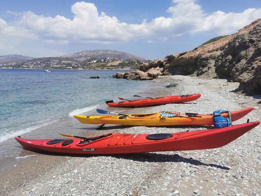 Athens: Sea Kayaking Adventure on the South/East Coast - Paddling beside cliffs and Aegean beaches