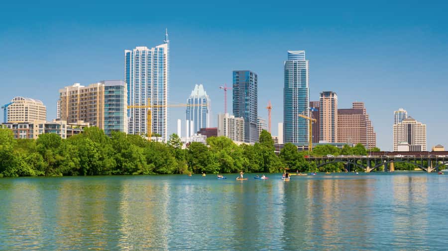Austin: Downtown Skyline Kayaking Tour - Reaching Barton Springs by kayak