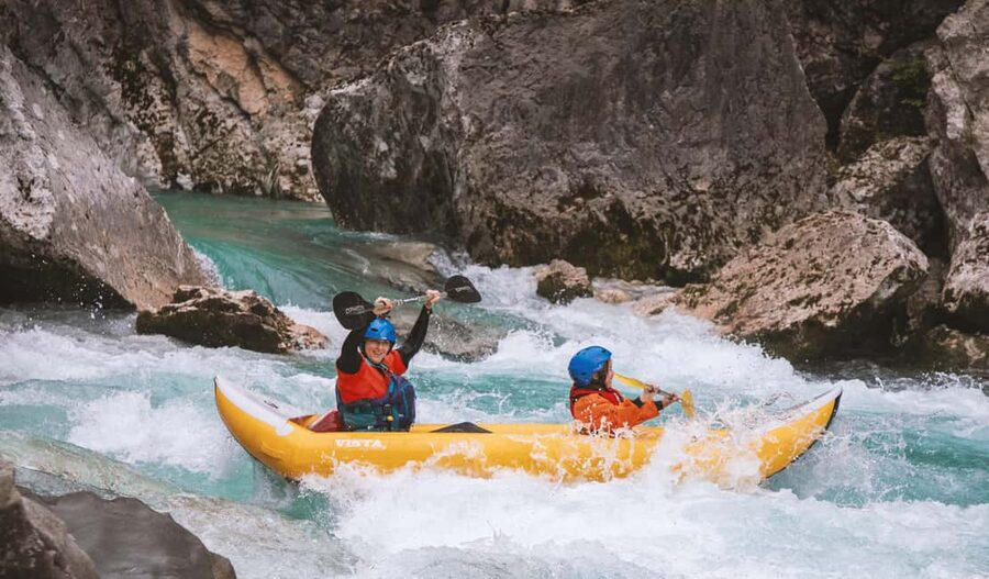 Austria, Salza river "Double Ducky" kayak adventure - Two Hours Among the Salza’s Emerald Water