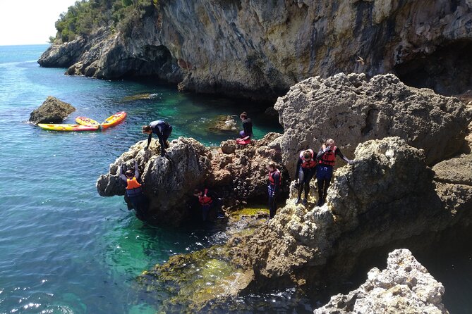 Award Winner Premium Kayak and Coasteering Adventure with Lunch - Anicha Beach, snorkeling, and cliff jumps