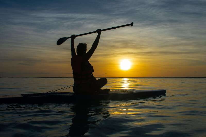 Bacalar: Sunrise Paddleboard Tour with Floating Picnic - From Costera 67 to Cenote Esmeralda