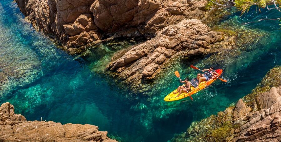 Barcelona: Costa Brava Kayak, Snorkel & Cliff Jump & Lunch - Snorkeling: pleasant, but keep expectations realistic