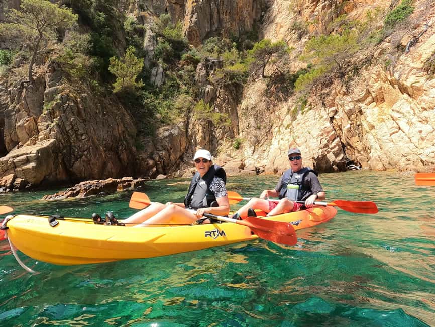 Barcelona: Costa Brava Kayaking & Snorkeling Tour with Lunch - Snorkeling in clear Mediterranean water