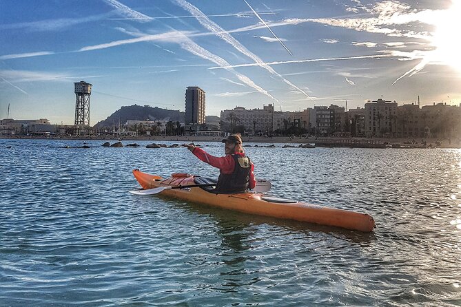 Barcelona Skyline Kayaking Coupled with Delicious Tapas - Reaching the Olympic Port