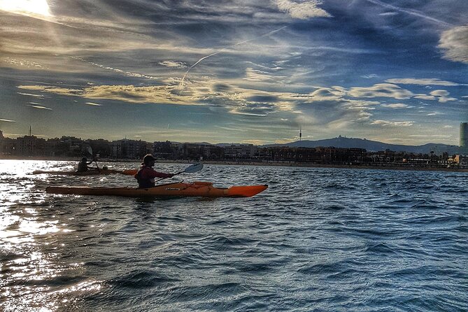 Barcelona Skyline Kayaking Coupled with Delicious Tapas - From sea air to a Petit Bar in Barceloneta