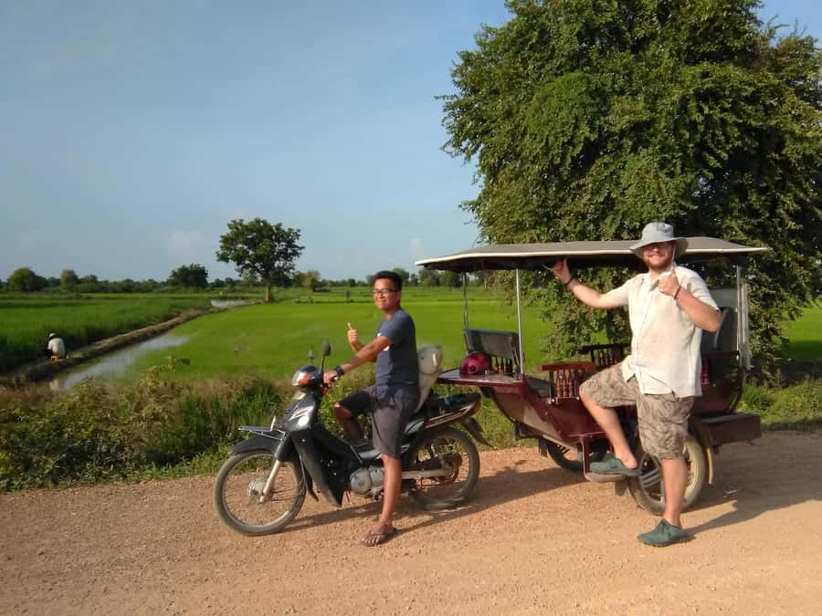 Battambang,Tuktuk and kayak, BambooTrain ,Wat Banan,Bat cave - Key points before you book