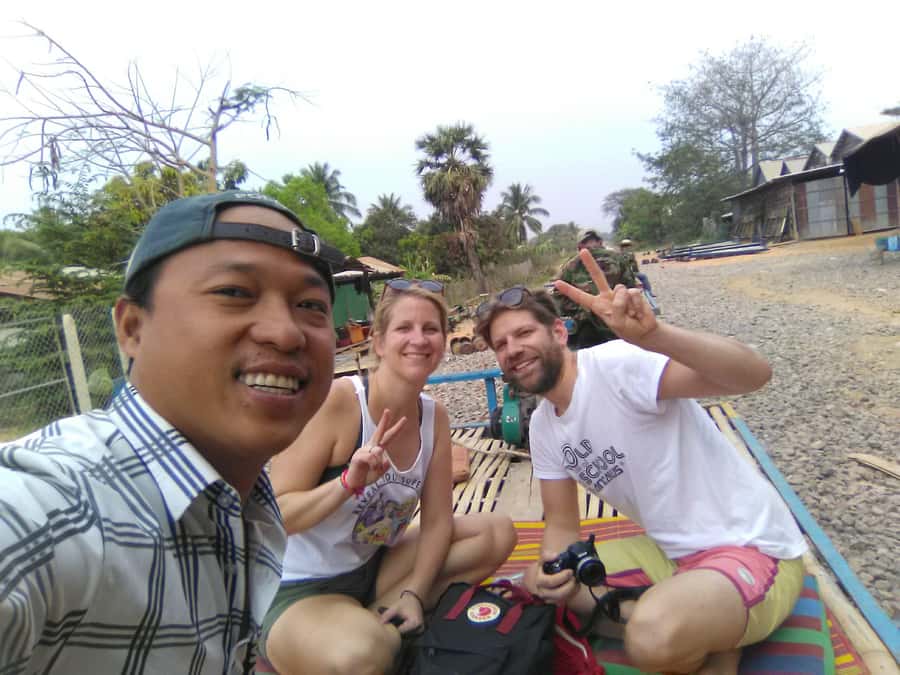 Battambang,Tuktuk and kayak, BambooTrain ,Wat Banan,Bat cave - Riding Battambang’s bamboo train