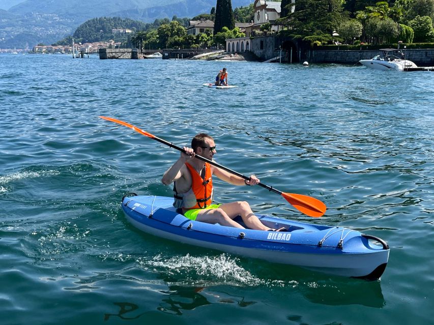 Bellagio Lake Como: Kayak Rental - South toward quiet beaches and grand villas