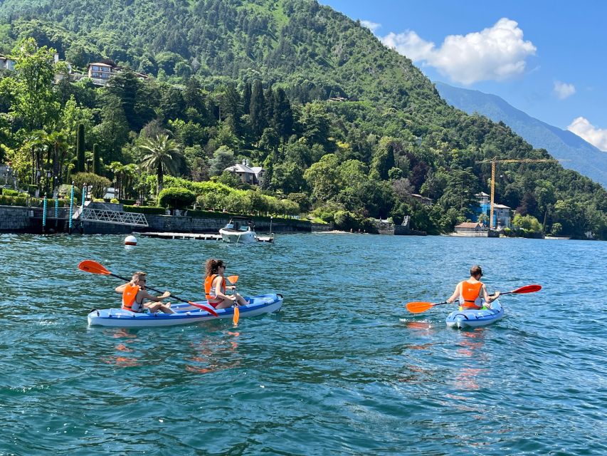 Bellagio Lake Como: Kayak Rental - North toward Villa Melzi and Loppia