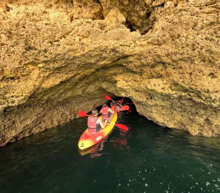Benagil: 1:30Hour Kayak Rental with Private Parking - A Swim at Praia da Marinha