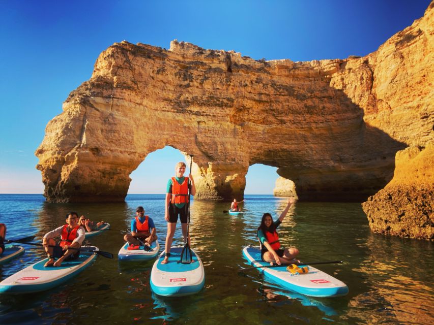 Benagil: Benagil Cave Stand Up PaddleBoard Tour at Sunrise - Paddling along the central Algarve coast