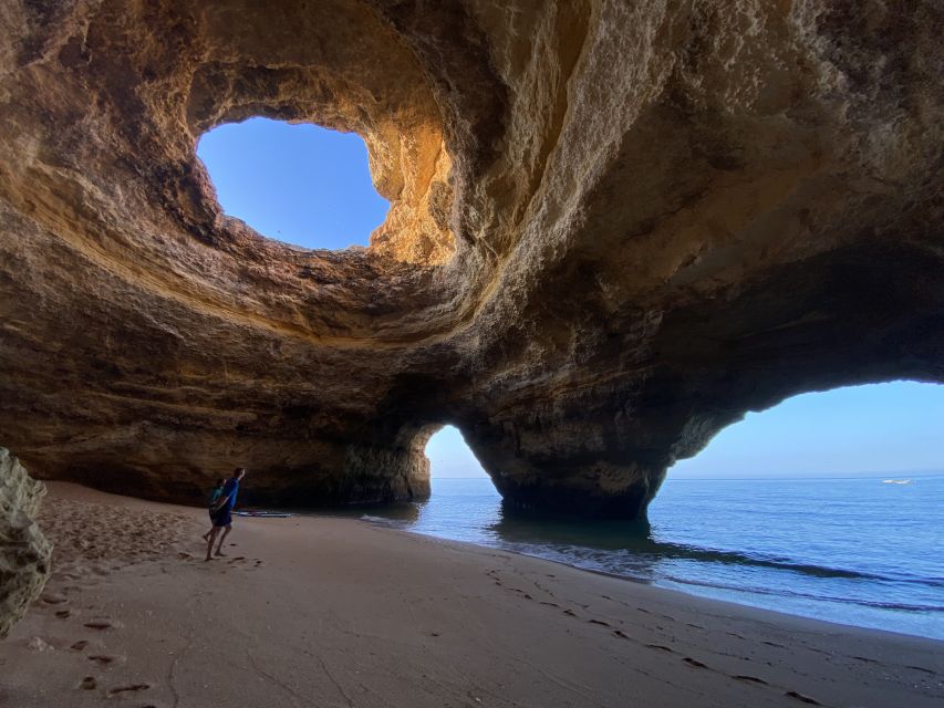 Benagil: Benagil Cave Stand Up PaddleBoard Tour at Sunrise - Praia da Marinha brings a scenic sunrise stop