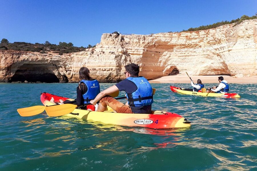 Benagil: Benagil Caves and Secret Spots Guided Kayaking Tour - The smaller caves and secret coastal passages