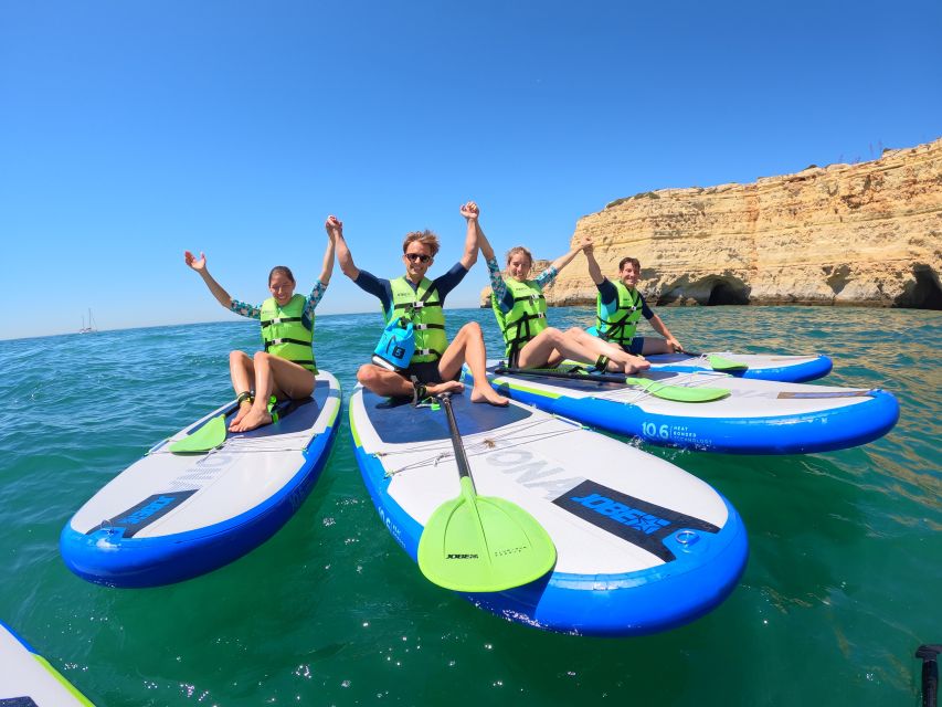 Benagil: Benagil Caves Guided Kayak Tour with Free 4K Photos - Inside Benagil Cave for about 30 minutes