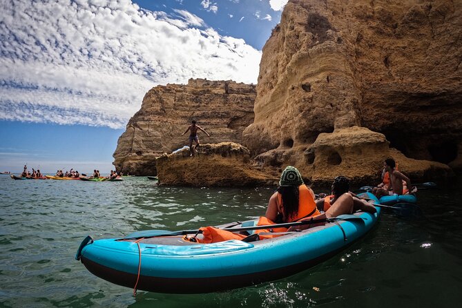Benagil: Caves, Beaches, and Secret Spots Guided Kayak Tour - Praia da Marinha and the natural arch