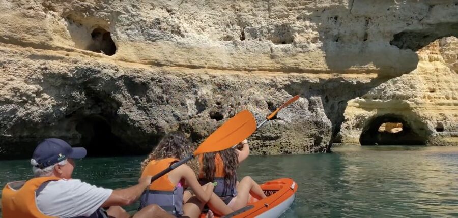 Benagil: Caves, Coves & Secret Beaches Guided Kayaking Tour - The natural arch and Praia da Marinha