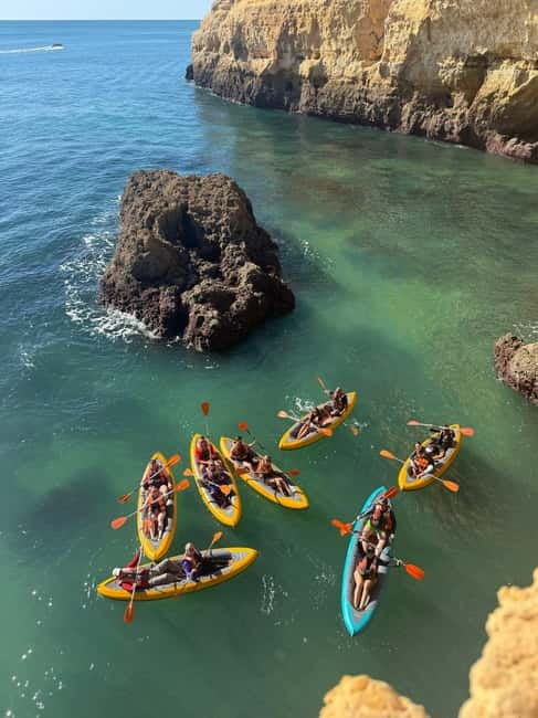 Benagil: Guided Kayak Tour inside caves and Praia da Marinha - What to wear and what to leave behind